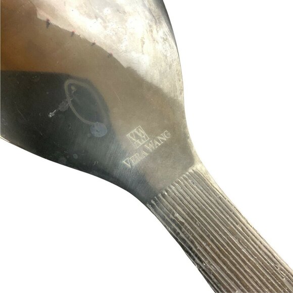 Vera Wang Wedgwood Vesta 2-Piece Salad Serving Set Holloware Stainless Steel - Picture 5 of 5